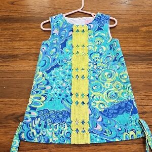 Lilly Pulitzer Blue and Yellow Dress